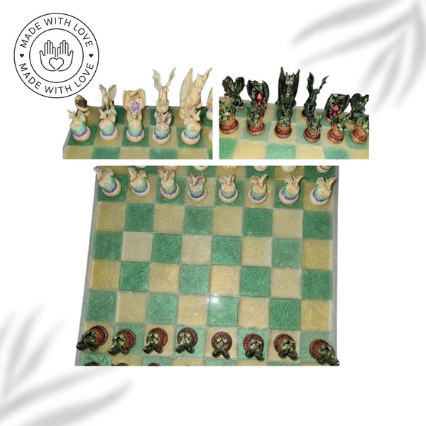 RoyalCraft™ Artisan Resin Chess Set - Choose Your Majesty